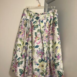 Floral A-Line Skirt